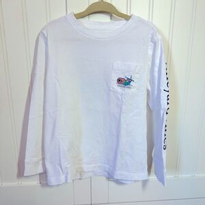 Vineyard Vines Kids White Long Sleeve Shirt